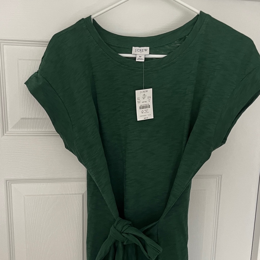 J. Crew Forest Green Short Sleeve dress